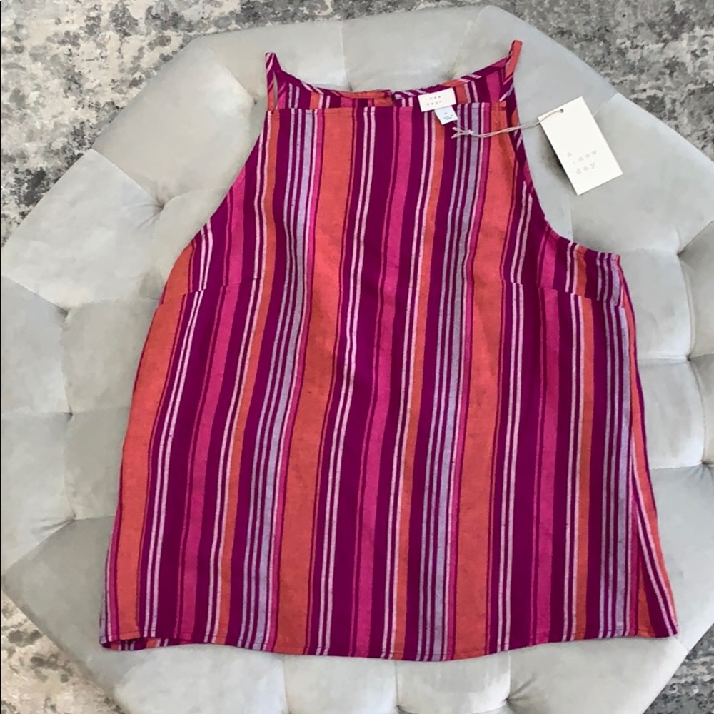 😍PRICE FIRM! NEW! Boutique! A New Day Striped Top Small - Picture 2 of 5